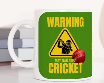 Cricket Lovers Keramisk Mugg – Rolig Sportfan-present