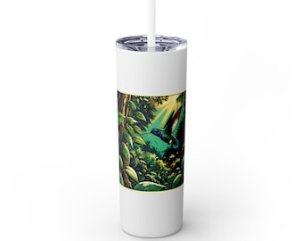 Vaso, diseño de colibrí, regalo para amantes de la naturaleza, taza reutilizable, regalo con temática de aves, taza de viaje