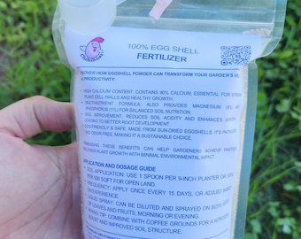 20 oz Ground Egg shell Powder, Natural Calcium Supplement, Plant Fertilizer