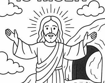 Jesus ist auferstandene Malseite: Ostersonntag Schulaktivität (PDF)