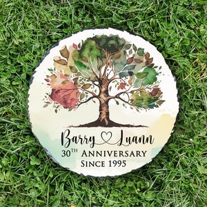 Anniversary Garden Stone, Personalized Wedding Gift, Stone Anniversary Present for Couples, Anniversary Gift, Unique Gift For Friend