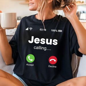 Jesus Christ Ready To Press, Jesus is Calling Heat Transfer, Funny Jesus Easter Iron On, Love Jesus Cold Peel, Christianity Gift For Women