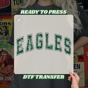 Eagles Distressed DTF, Ready To Press DTF Transfer, American Football Dtf, Eagles Game Day, Philly eagles dtf, philadelphia Heat Transfer