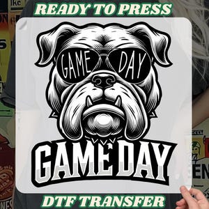 Bulldogs Game Day Mascot DTF, American Football Dtf, Bulldogs team dtf, bulldogs fan dtf, Bulldogs Football Game Day, Georgia Bulldogs DTF