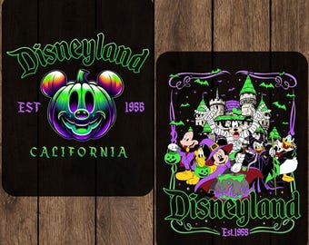 Disneyland Est. 1955 California Halloween Ready To Press DTF, Disney Mickey and Friends Iron On, Disney Matching Family Trip Heat Transfer