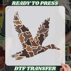 Vintage Camo Duck Dtf, Duck Hunting Vintage, Flying Mallard Duck Dtf, Hunting Season Dtf, old school camo, Southern girl dtf, Camo Dad dtf