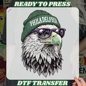 Eagles Mascot Dtf Transfer, Philadelphia Eagles Team TShirt Transfer, American Football heat press, Philadelphia Football dtf, Bird Gang Dtf