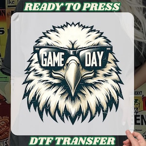 Eagles Game Day Sunglasses DTF, Vintage Eagles Mascot heat press, American Football Iron on, Philly eagles dtf, philadelphia Football dtf