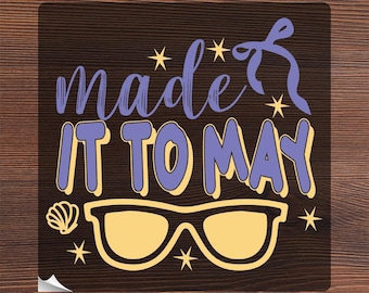Retro Groovy Made It To May Ready To Press, Last Day of School Teacher Heat Transfer, End Of School Year Iron On, Summer Break Team 2026 DTF