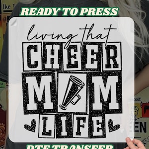 Retro Print Cheer Mom Dtf, cheerleader cheer dtf, Game DayMom Dtf, Cute Cheer Mom dtf, Cheer Mom dtf, Football mom dtf, baseball mom dtf