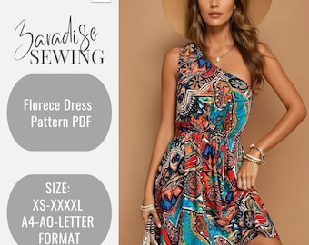 Florece Dress Sewing (PDF Pattern) Pattern No:ZR-20