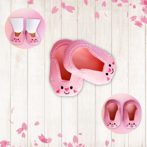 18 Inch Bunny Doll House Shoes|Baby Doll Shoes|18” Doll Shoes|Sneaker Doll Shoes