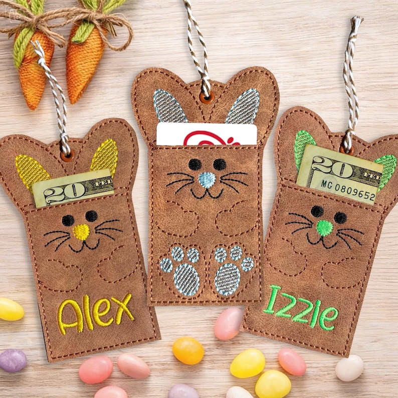 Personalized Easter Bunny Gift Card