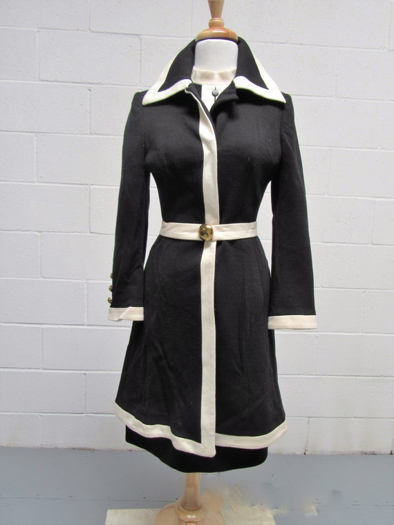 1960s LILY ANN KNITS Mod Coat and Dress 