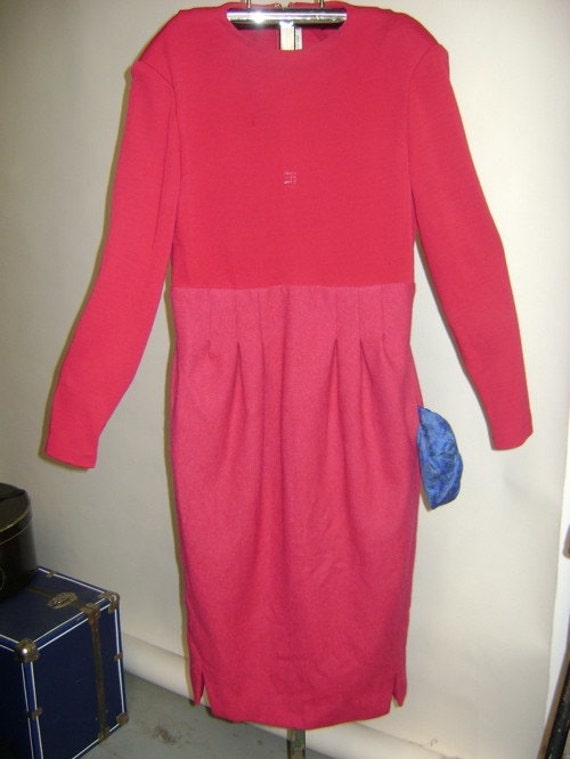 Geoffrey Beene Wool Dress with Pockets - image 1