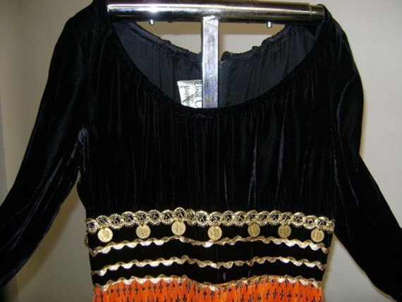 1970's Gypsy Coin Dress - image 1