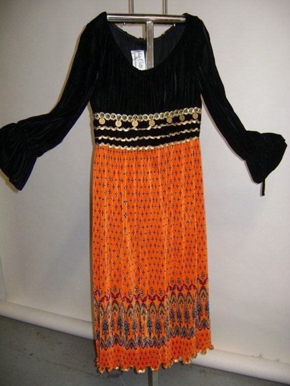 1970's Gypsy Coin Dress - image 2