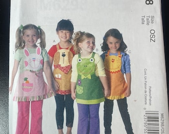 McCalls Fashion Accessories M6298 Child  Apron UNCUT