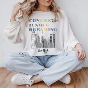 NYC Shirt Urban Escape Tee - Beton Dschungel Träumen Stadt Ambiente T-shirt - Cooles Top im New Yorker Stil