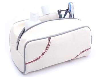 Baseball Toiletry and Cosmetic Bag