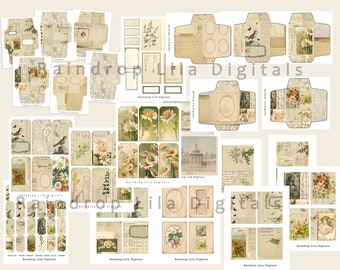 Daisy Ephemera ADD ON Collection - SPRING - digital Printable for Junk Journaling