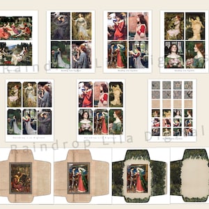 Mittelalterliche Prinzessinnen-Märchen Kit - Junk Journal Printable