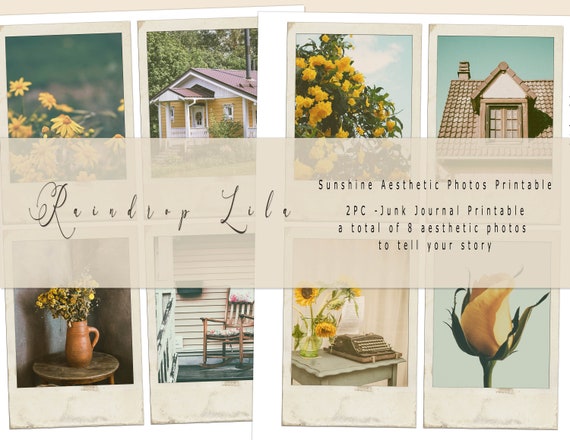 Junk Journal Aesthetic Photo Printable- Sunshine Days