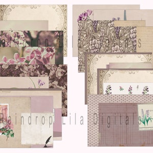 Carta stampabile Lavender Mae, Viola, Digitale