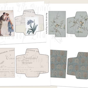 Camille Digital small Coin Envelopes for junk journaling