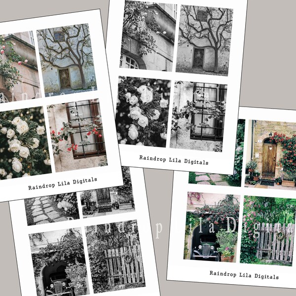 Vintage printable Romantic Photos for Junk Journaling