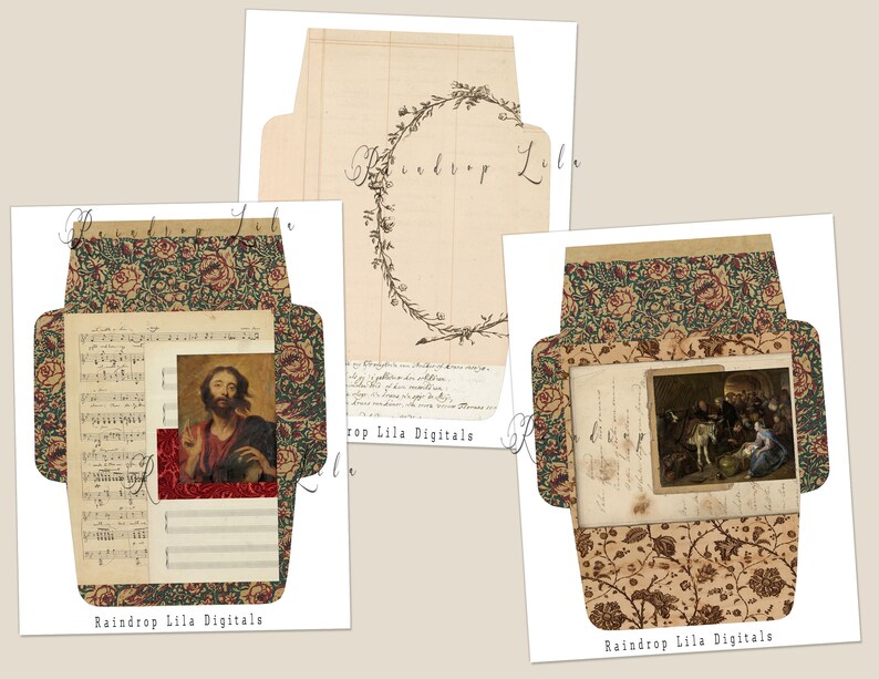 Printable Bible Art Envelopes 18 PC INSTANT DOWNLOAD Junk Etsy