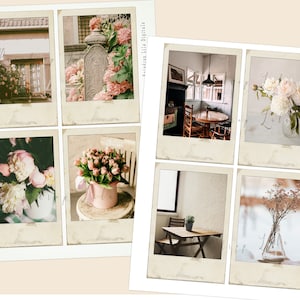 Home Sweet Home - Shabby Chic - Instant Photo Printable - Felicity Collection - INSTANT DOWNLOAD - Raindrop Lila Digital voor Junk Journaling