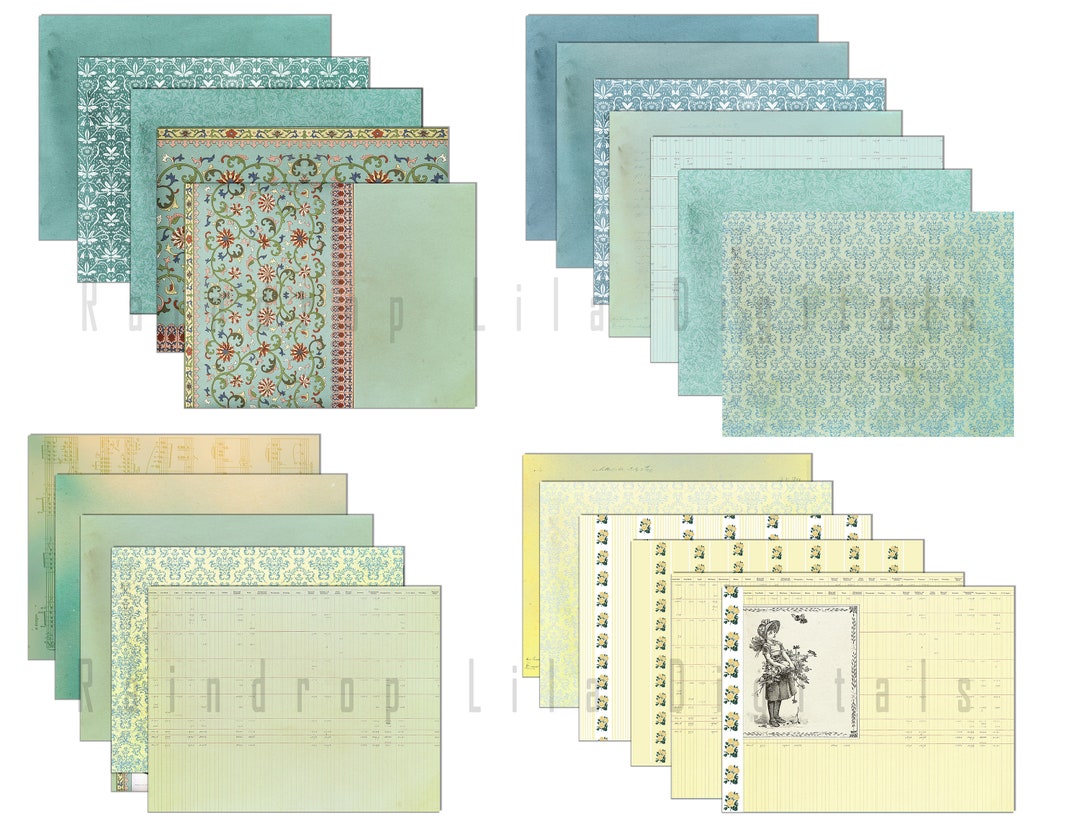 Dreams of Spring - Junk Journaling Paper - Printable - - Etsy