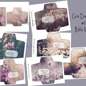 Garden Verses Coin Envelopes for Junk Journals