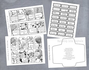 Spring Grayscale Digital Kit Printables for Junk Journaling | Etsy