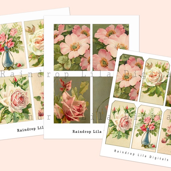 Floral Vintage Ephemera printable