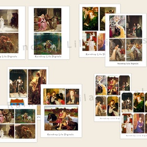 Fairy Tale Princess Printable - 9 PC Medieval digital kit - Castle Core - Renaissance