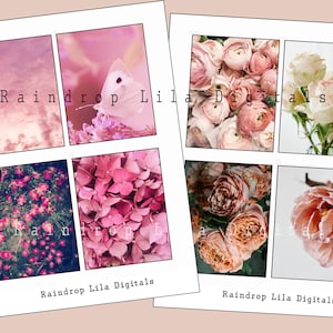 Pink Aesthetic printable Photos for Junk Journaling and Bujo Planners