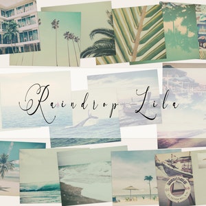 Urlaubs Themen Layouts 17 Pc Hintergrundpapier, Sommer Vibes SOFORT DOWNLOAD Junk Journal digital