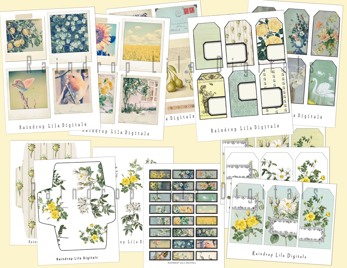 Dreams of Spring Ephemera Digital Printable for Junk | Etsy