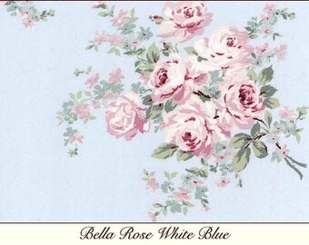 Rachel Ashwell Shabby Chic Boutique Rare Jubilee Poplin Pink Roses on Ivory BTY 