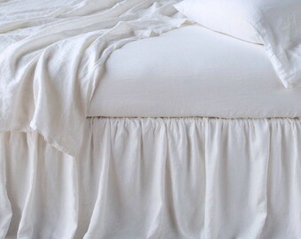 Bella Notte Linens European White Linen By The Yard Fabric