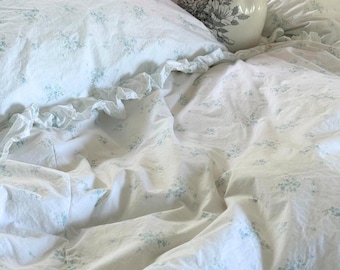 Rachel Ashwell Shabby Chic Couture California King Rosabelle Blue Fitted Sheet