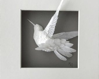 Paper Hummingbird Sculpture Art Going Home Made to Order