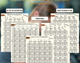 30 dagen workout-uitdaging voor thuis | Afdrukbare fitnessplanner (pdf)