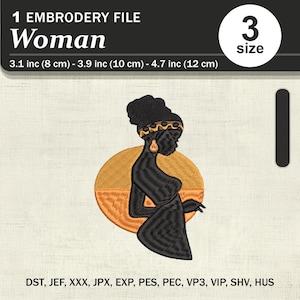 Elegant Woman – Digital Embroidery File | Instant Download