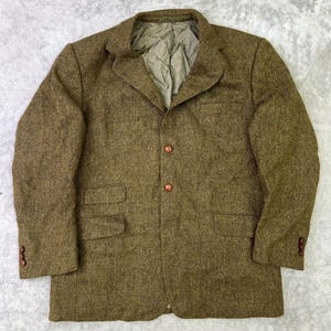 Burberrys Tweed Coat - Etsy
