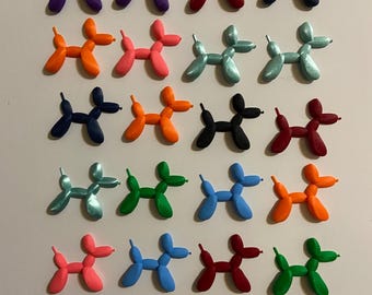 Imanes de perro con globos