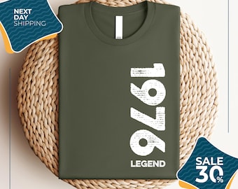 50th Birthday Shirt Gifts Men | 50th Birthday Decorations | 1976 Vintage Shirt For Men | 50th Gifts Idea for Him | 50th Birthday Shirt