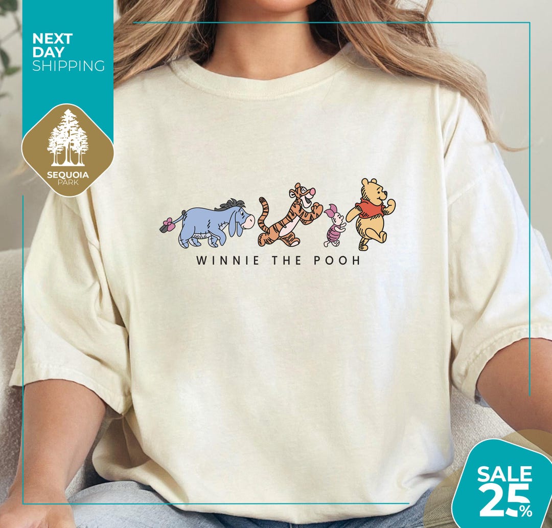 Comfort Color® Disney Winnie the Pooh and Friends Shirt Disney Family ...